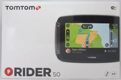 Produktbild von TomTom Navi Rider 50 (4,3 cala, kręte i górzyste trasy specjalnie dla motocykli, omijanie korków dzięki TomTom Traffic, mapy Europy Zachodniej, uchwyt na motocykl, s przez Wi-Fi)