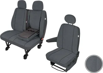 Produktbild von Elegance Stoff Fahrersitzbezug + Doppelbankbezug (Tischfunktion)