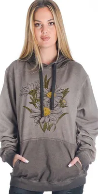 Produktbild von Outer Vision Kapuzenpullover Damen Daisy Woman's Oversize Hoodie grau S