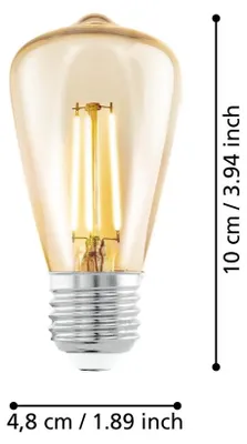 Obrázok produktu pre EGLO 110054, 4 W, E27, 270 lm, Teplá biela