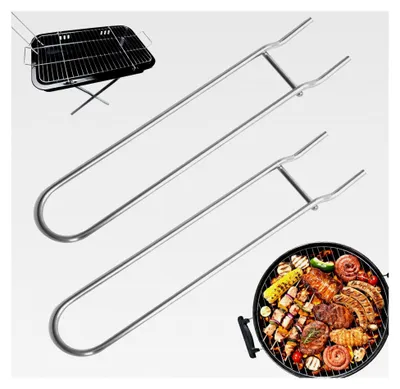 Produktbild von 2 Stück Grillrostheber aus Edelstahl für Grillroste