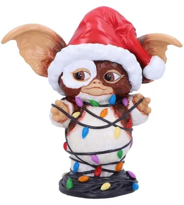 Immagine prodotto di Figurka Gremlin Gizmo w Świecących Lampkach 13 cm - Materiał: Żywica, Oficjalna Licencja