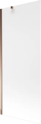 Image de Mexen Next Pare-baignoire 1 vantail 80 x 150 cm, motif strass, rose doré - 895-080-000-00-30-60