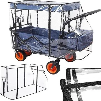 Produktbild von Famanu Regenhaube universell für Handwagen - transparent - faltbar