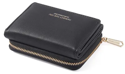 Imagen del producto de Cartera de cuero para mujer - Gran capacidad con compartimento para monedas - Color
