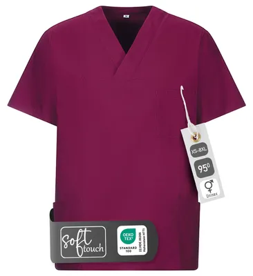 Produktbild von Schlupfkasack, uni, bordeaux, 6XL : 6XL : bordeaux : 50% Baumwolle 50% Polyester