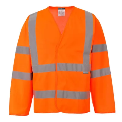 Image de Portwest C473 Gilet de sécurité avec bandes réfléchissantes sur le ventre et les épaules Orange taille L/XL