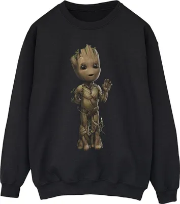 Produktbild von Marvel - "I Am Groot" Sweatshirt für Herren BI36131 (3XL) (Schwarz)