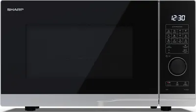Produktbild von SHARP YC-PG254AE-S Mikrowelle mit Grillfunktion 900W 10 Leistungsstufen 25 Liter