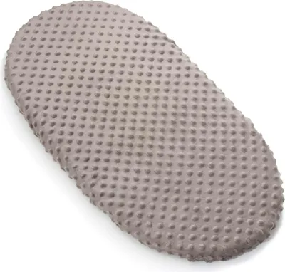 Produktbild von Mocha Minky Spannbettlaken mit Gummiband 80x40cm