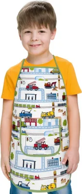 Produktbild von Kinderschürze - 37 x 47 cm, für Kinder von 3 - 5 Jahren - Grün