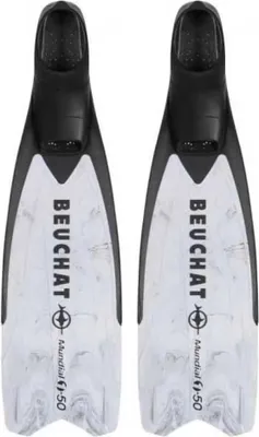 Image de Palmes de plongée en apnée Beuchat Mundial One-50 Soft Flex Gris EU 39-40 Gris EU 39-40