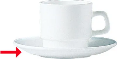 Produktbild von 6x Kaffeeuntertasse 14 cm Kaffeeservice, Kaffeebecher