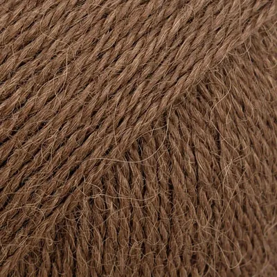 Produktbild von DROPS Alpaca Wolle 9042 Kastanie - Weich, langlebig, 100% Alpaka, Sportstärke, 50g