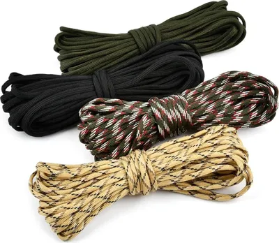 Produktbild von 10 m x 4 mm 4 Stück 7 Kernstränge Nylonseil 150 kg für Survival Camping Outdoorsport