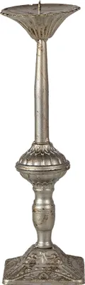 Produktbild von Clayre & Eef Kerzenständer Ø 9x32 cm Silberfarbig Eisen