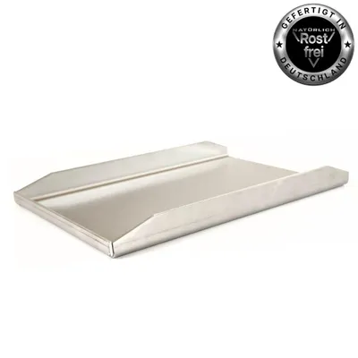 Produktbild von Edelstahl Plancha/Grillplatte/Bratplatte/Burger Platte/BBQ-Platte (430 x 300mm) passt für Enders Gasgrills auch mit Backburner