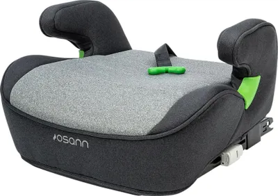Obrázok produktu pre OSANN - Lux Isofix I-Size podsedák 126-150 cm - čierny - s Isofixom alebo bez neho, 3-bodové bezpečnostné pásy - vodiaci pás