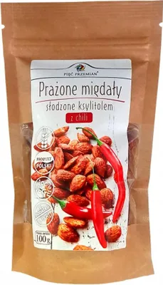 Produktbild von Geröstete Mandeln mit Xylit und Chili Five Transformations 100 g