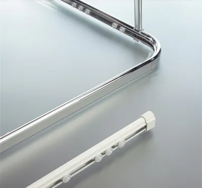 Obrázek produktu pro Sprchová lišta Spirella Surprise 90x90 bílá