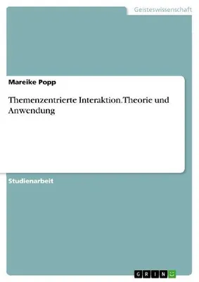 Produktbild von Themenzentrierte Interaktion. Theorie und Anwendung