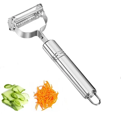 Obrázek produktu pro Škrabka na zeleninu julienne kráječ - Nerezová ocel - 3v1 sada - Na zeleninu a ovoce