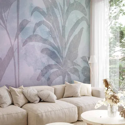 Produktbild von Vlies Fototapete - Misty Tropics 450x315 cm Blätter b-C-10385-a-a
