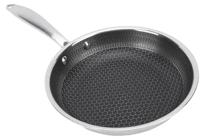 Edelstahl-Bratpfanne 30 cm, Antihaft-Wabenbeschichtung