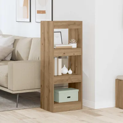 Image de Maison Exclusive - Étagère bibliothèque, 3 niveaux, 37 x 30 x 103 cm, panneaux de particules, couleur marron