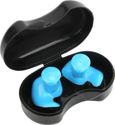 Produktbild von Silikon wasserdichte staubfeste Spiralohrstöpsel für Kinder und Erwachsene Schwimmzubehör (blau)