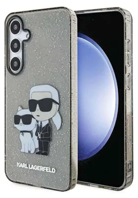 Zdjęcie produktu dla Etui Karl Lagerfeld Glitter Karl&Choupette Na Samsung Galaxy S24+ - Czarne