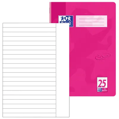 Produktbild von Oxford Schulheft "Touch" DIN A4 Lineatur 25 pink liniert 16 Blatt