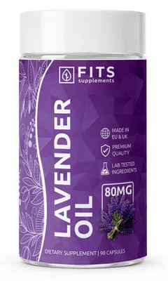 Zdjęcie produktu dla Olej lawendowy, 80 mg, 30 kapsułek
