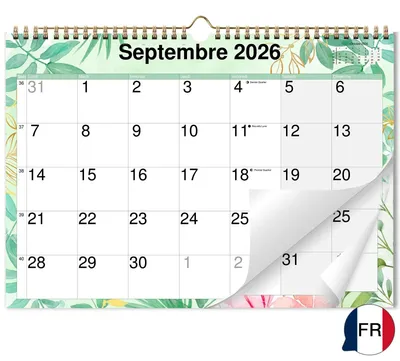 Obrázok produktu pre Nástenný kalendár formátu A3 na roky 2026-2027 s veľkými písmenami