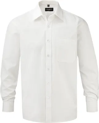 Produktbild von Russell Collection - Hemd für Herren Langärmlig PC6260 (XXL) (Weiß)