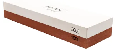 Produktbild von Norton 2-in-1 Schleifstein für Messer und Klingen (1000/3000). Messerschärfer für Küche/Profi/Schleifstein, zweiseitig, mit rutschfester Silikonbasis