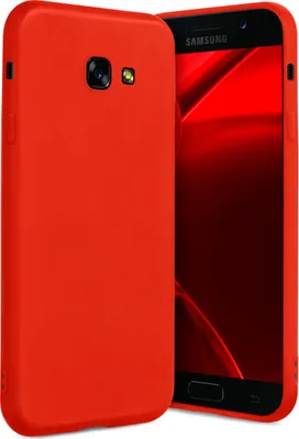 Produktbild von ONEFLOW® Slim Case kompatibel mit Samsung Galaxy A3 (2017) - Hülle ultra dünn aus Silikon, Rot