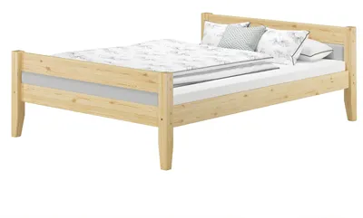 Produktbild von Massivholzbett Kiefer 160x200 mit wählbarem Farbpolster V-60.52-16oR