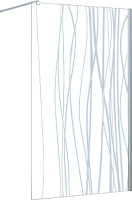 Produktbild von DANNA Duschwand im italienischen Stil mit Siebdruck - 140 × 200 cm