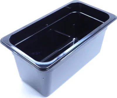 Produktbild von Kunststoff GN 1/3 Polycarbonat schwarz Gastronormbehälter GN-Behälter, 5,7 Liter Tiefe 150mm
