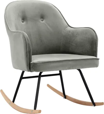 Obrázok produktu pre hojdacie kreslo vidaXL Grey Velvet