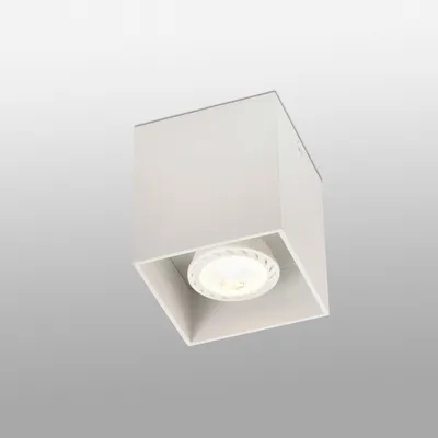 Image de Plafonnier blanc Tecto 1 ampoule