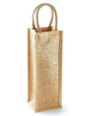 Immagine prodotto di Westford Mill Shimmer Borsa per bottiglie in iuta