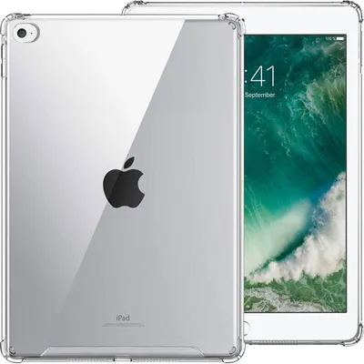 Produktbild von Conie Tablet Rugged Silikon Cover für iPad Air 2 TPU Case stabile Schutz Hülle Tasche Kantenschutz in Transparent