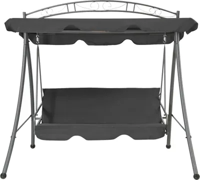 Obrázek produktu pro vidaXL Zahradní houpačka s funkcí lůžka a střechou 198×120×205 cm Ocel