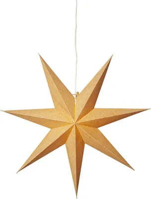 Produktbild von Star Trading Paper Star Baumwolle, Gold, Papier, Weihnachten, 1 Stück(e), 600 mm, 160 mm