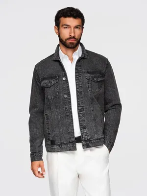 Produktbild von Ombre Clothing Herren-Jeansjacke Dlings anthrazit XL