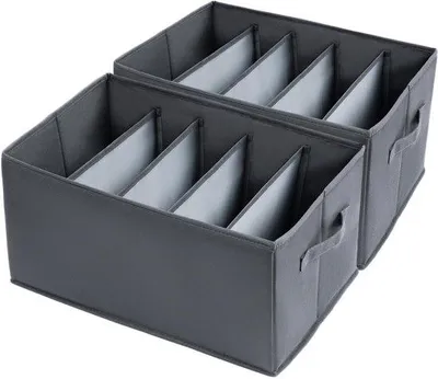 Produktbild von Kleiderorganizer 5 Fächer 43x30x25cm stabil PP Schrankbox