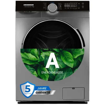 Produktbild von Heinner HWM-M1014IVKSA Waschmaschine 10 kg,  1400 U/min, , Touch-Bedienung, Silber
