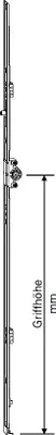 Produktbild von Roto NX DK-Getriebe K Gr.1490 FFH 1401-1600 mm G 563 mm D 15 2E